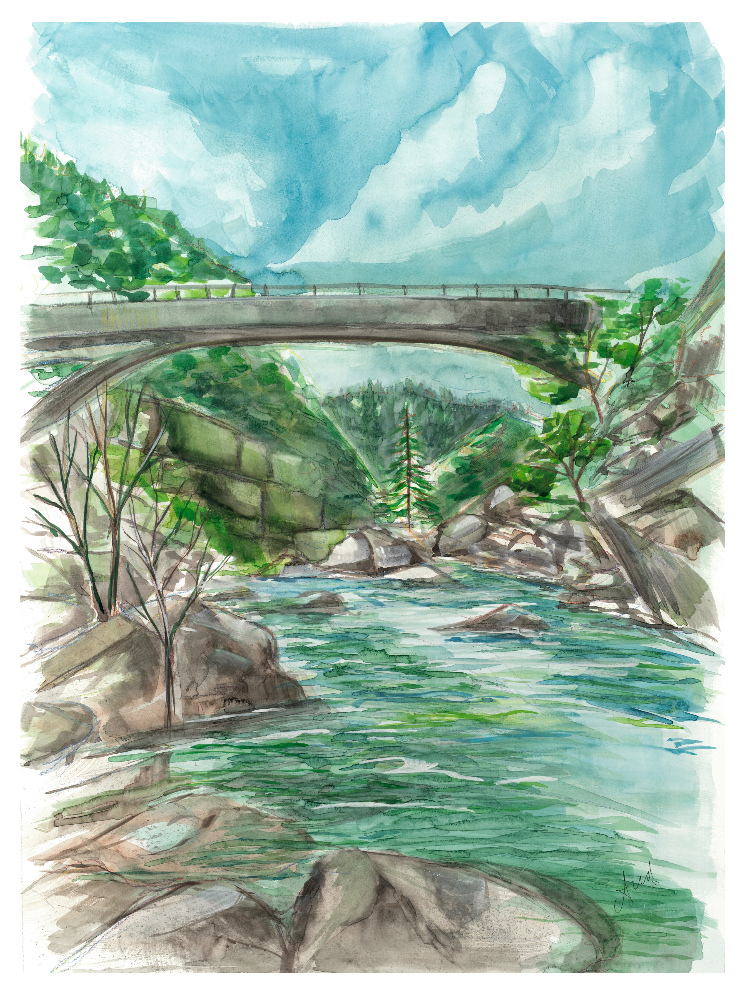 Yuba River - Print